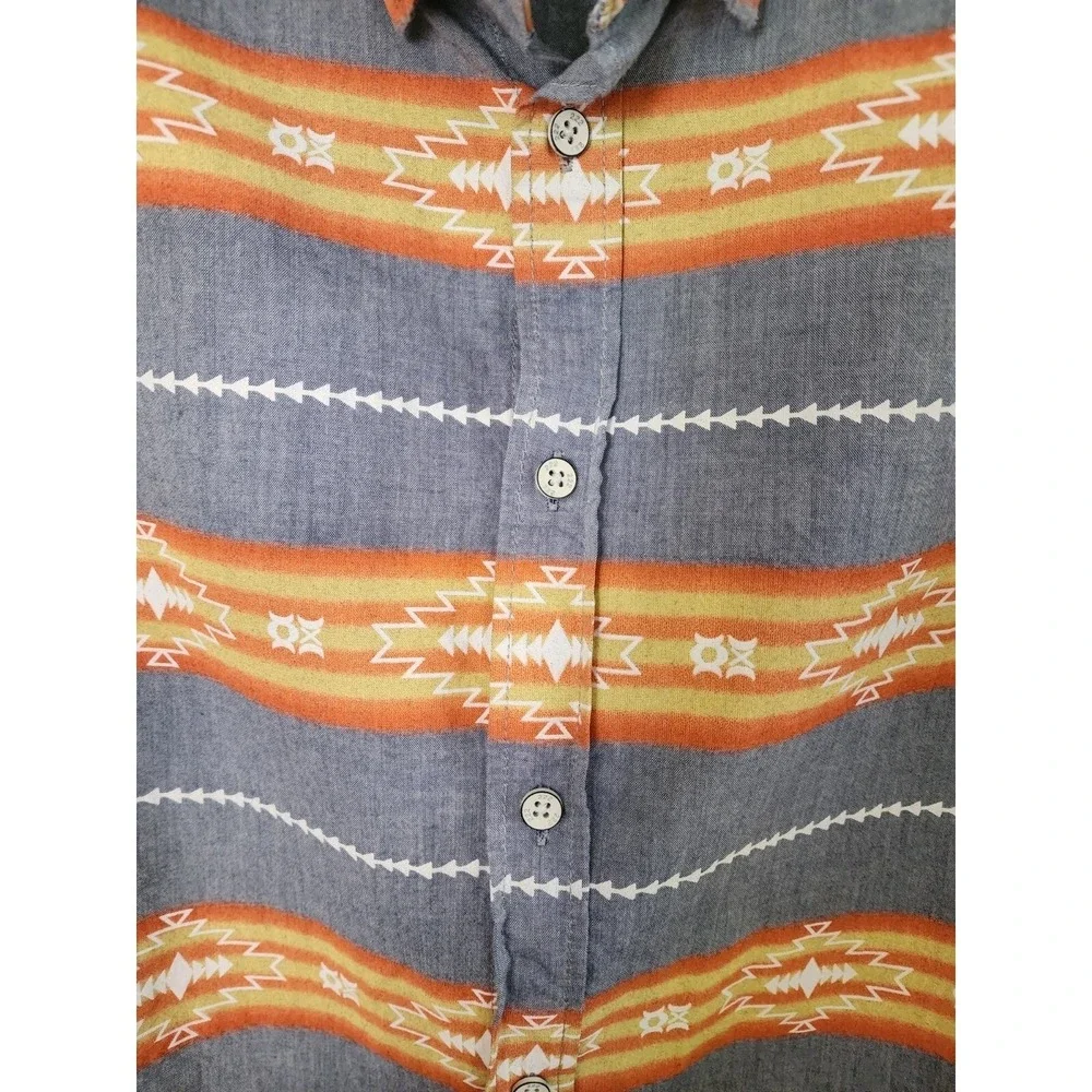 Adam Levine Southwestern‎ Pattern Long Sleeve Button Shirt Men's Medium